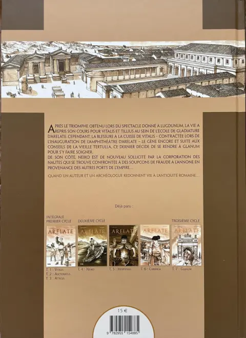 Verso de l'album Arelate Tome 7 Glanum