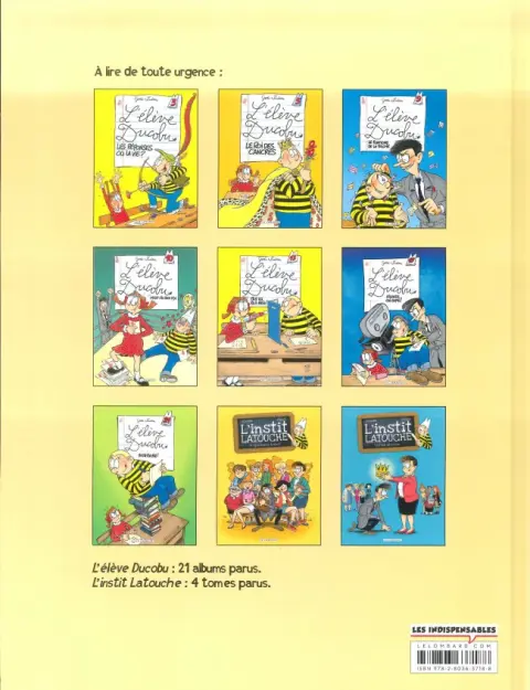 Verso de l'album L'Élève Ducobu Tome 17 Silence, on copie !
