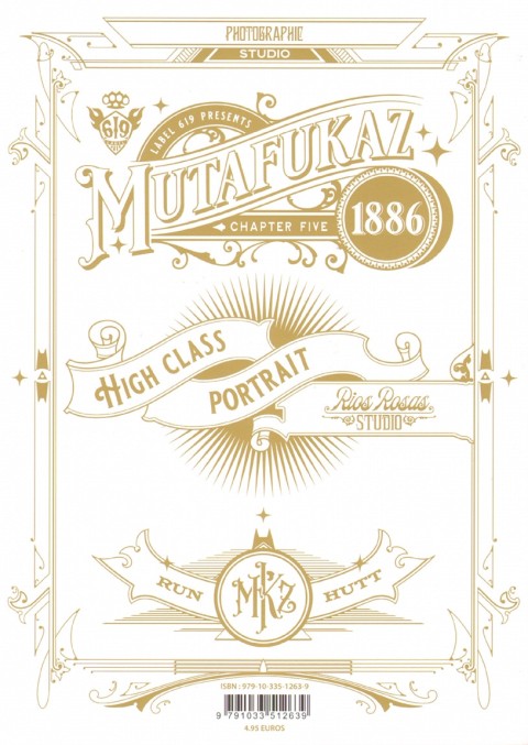 Verso de l'album Mutafukaz 1886 Chapter Five