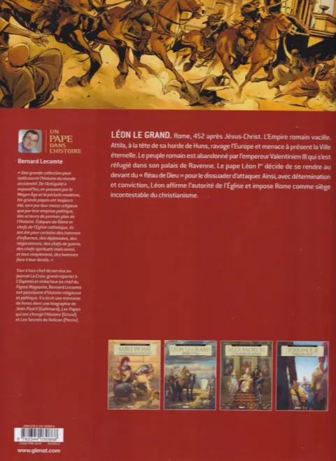 Verso de l'album Un pape dans l'histoire Tome 2 Léon le grand - Défier Attila