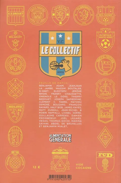Verso de l'album Le collectif