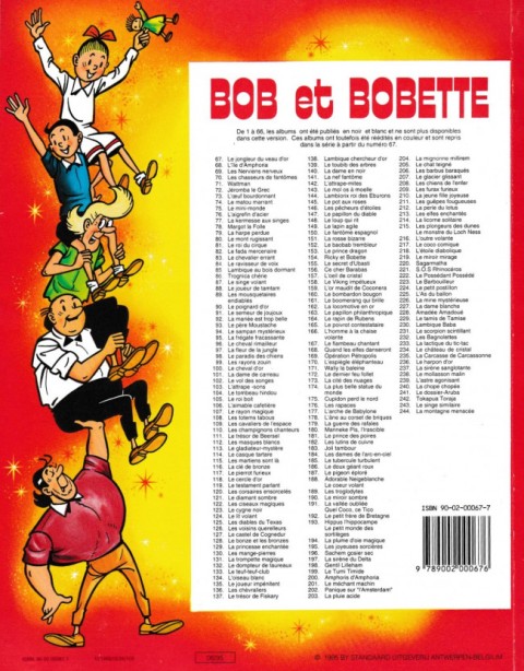 Verso de l'album Bob et Bobette Tome 81 Le roi du cirque