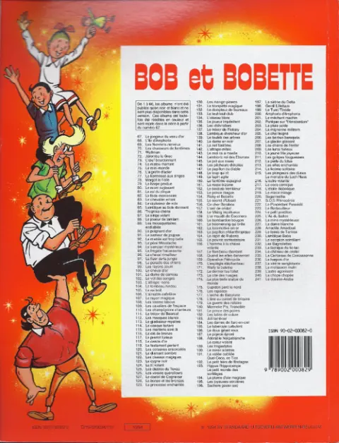 Verso de l'album Bob et Bobette Tome 98 Le paradis des chiens