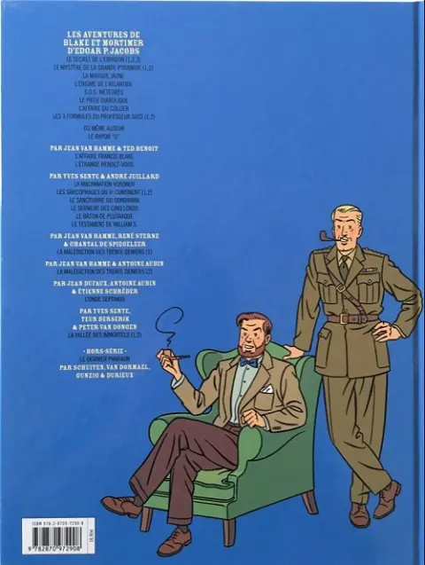 Verso de l'album Blake et Mortimer Tome 26 La Vallée des Immortels - Tome 2 - Le Millième Bras du Mékong