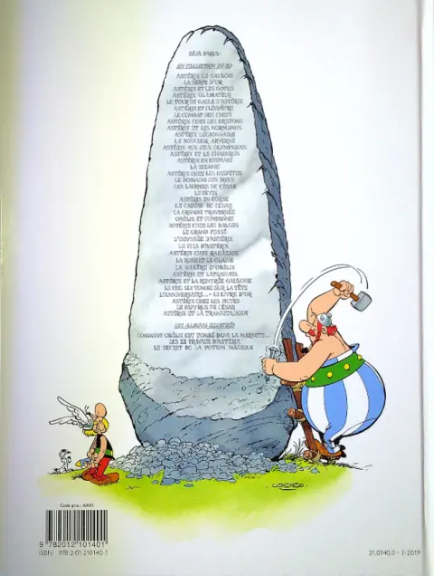 Verso de l'album Astérix Tome 8 Astérix chez les bretons