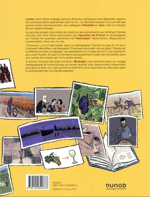 Verso de l'album Oenologix 1 Tout Savoir sur le Vin en Bande Dessinée