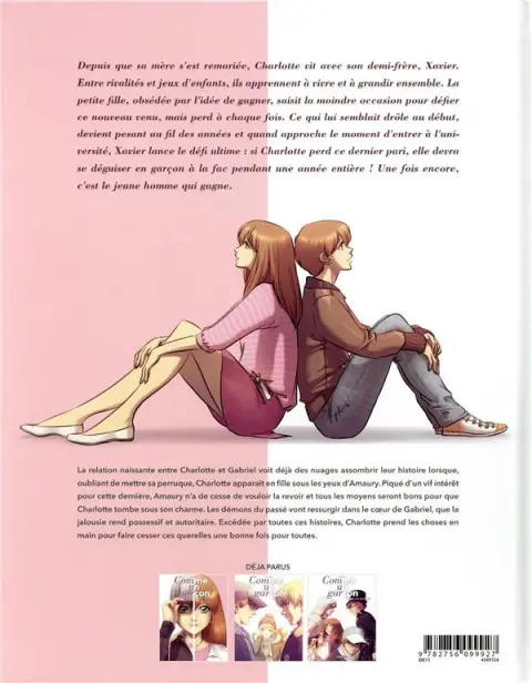 Verso de l'album Comme un garçon 3 Bas les masques