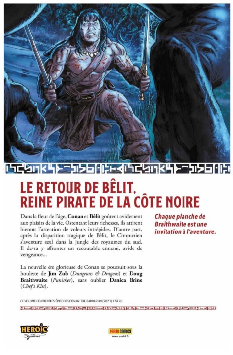 Verso de l'album Conan le barbare 5 Trahisons