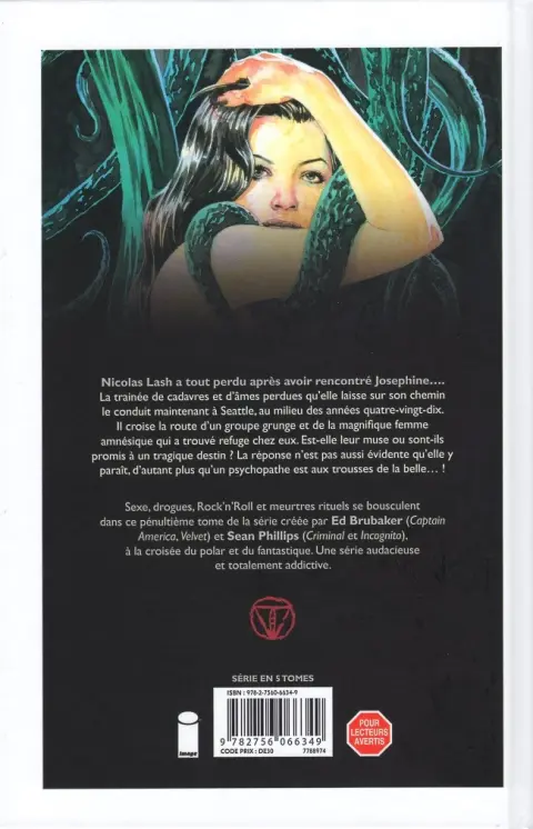 Verso de l'album Fatale Tome 4 Toutes les larmes du ciel