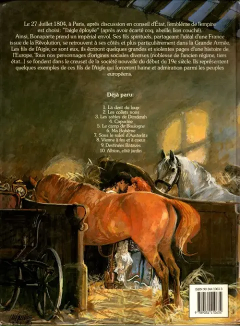 Verso de l'album Les Fils de l'aigle Tome 10 Albion côté jardin