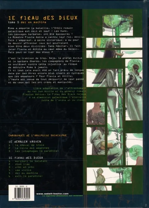 Verso de l'album Le Fléau des dieux Tome 5 Dei ex machina