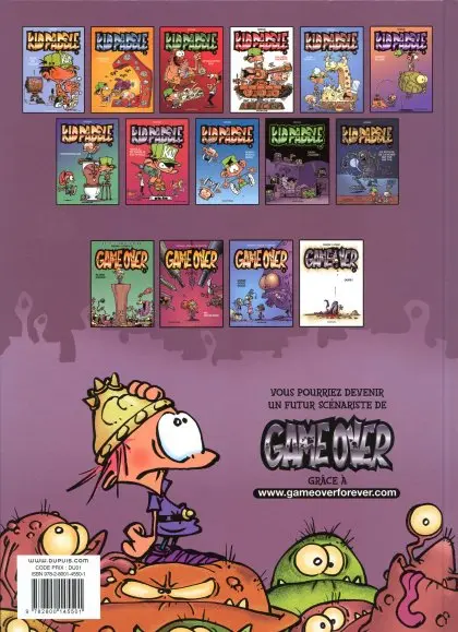 Verso de l'album Game over Tome 4 Oups !