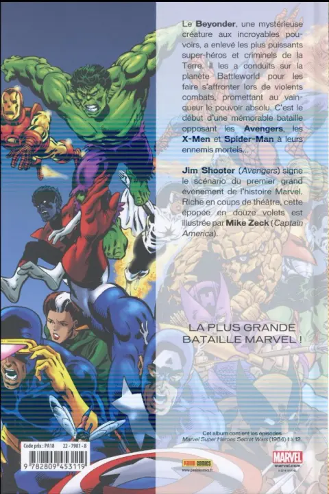 Verso de l'album Les Guerres secrètes