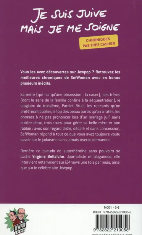 Verso de l'album Je suis juive mais je me soigne