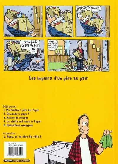Verso de l'album Adam Tome 5 Désastres ménagers
