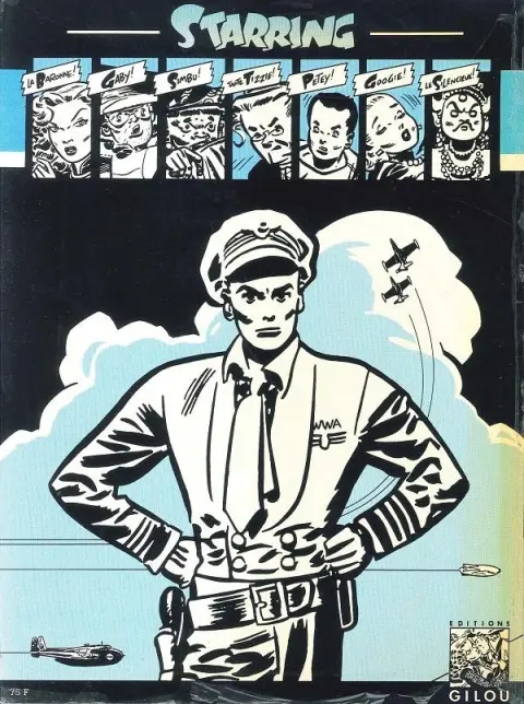 Verso de l'album Johnny Hazard Tome 4 Ciel d'Enfer