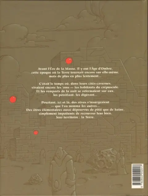 Verso de l'album L'Âge d'ombre