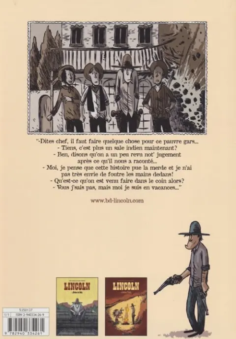 Verso de l'album Lincoln Tome 2 Indian Tonic