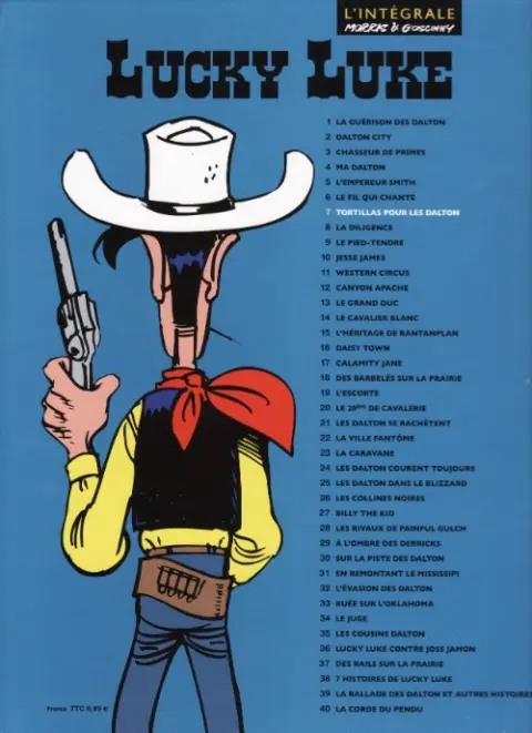Verso de l'album Lucky Luke Tome 7 Tortillas pour les Dalton