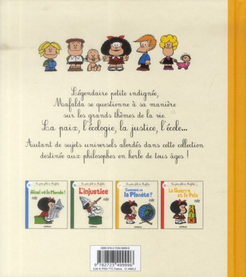 Verso de l'album Mafalda La petite philo de Mafalda Comment va la planète ?