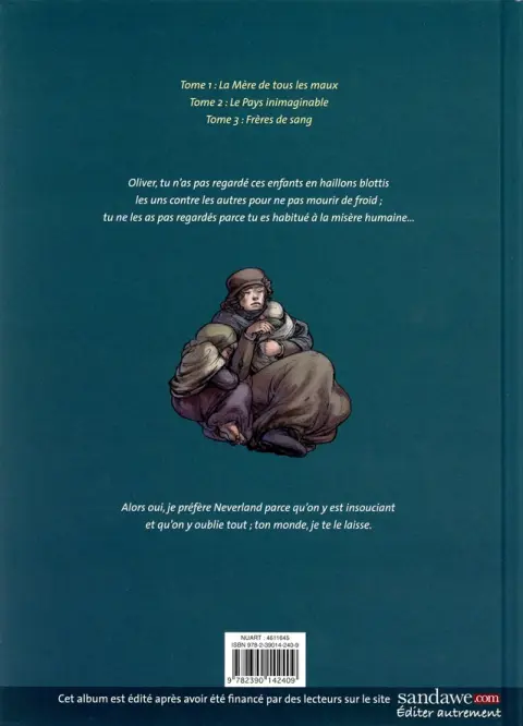 Verso de l'album Oliver & Peter Tome 3 Frères de Sang