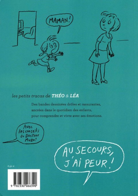 Verso de l'album Les petits tracas de Théo & Léa Tome 5 Au secours j'ai peur !
