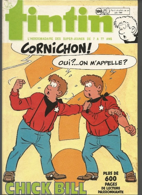 Tintin Tome 189 Recueil Tintin Album du journal
