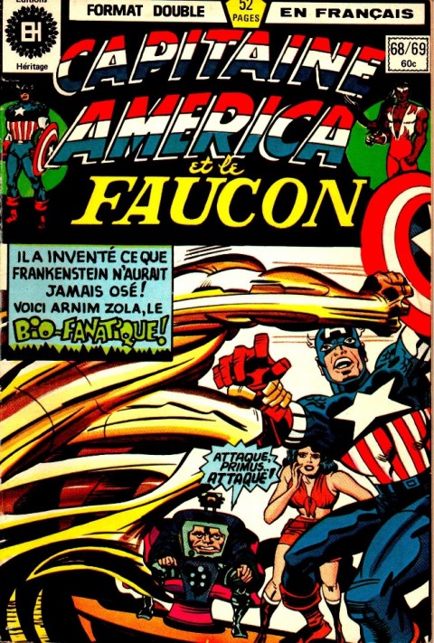 Couverture de l'album Capitaine America Tome 68 Arnim Zola - Le bio-fanatique !!