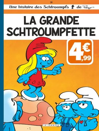 Couverture de l'album Les Schtroumpfs Tome 28 La grande Schtroumpfette