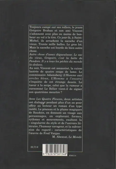 Verso de l'album Les Quatre fleuves
