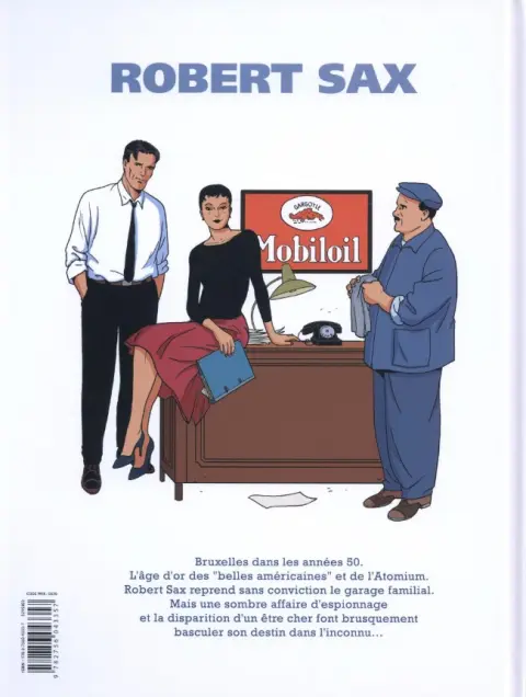 Verso de l'album Robert Sax Tome 1 Nucléon 58