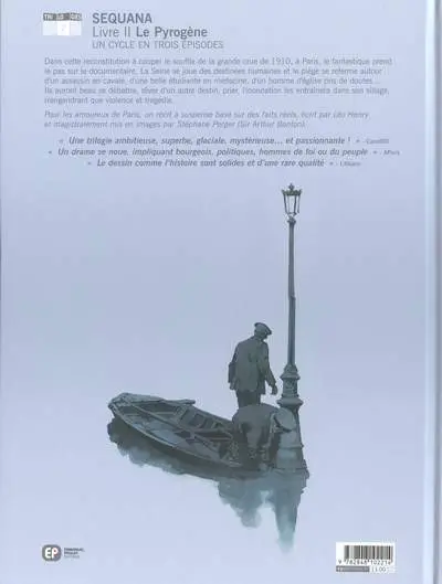 Verso de l'album Sequana Tome 2 Le pyrogène