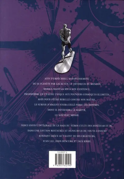 Verso de l'album Le Surfer d'Argent Volume 3