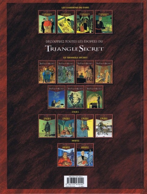 Verso de l'album Le Triangle secret - Les Gardiens du Sang Tome 4 Ordo Ab Chao