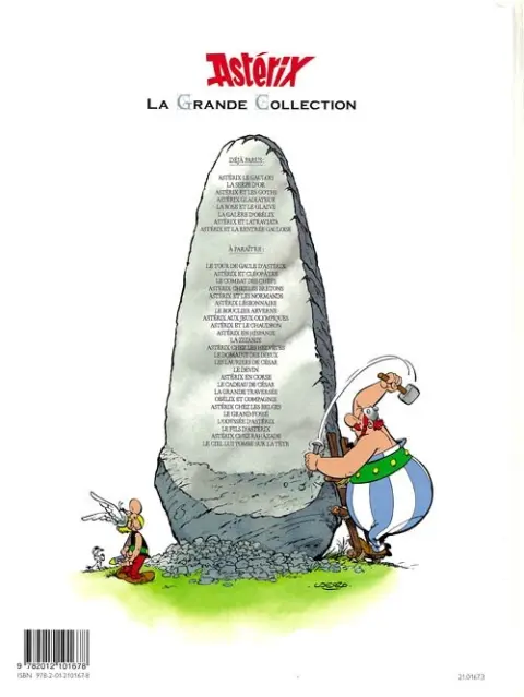 Verso de l'album Astérix La Grande Collection Tome 4 Astérix gladiateur