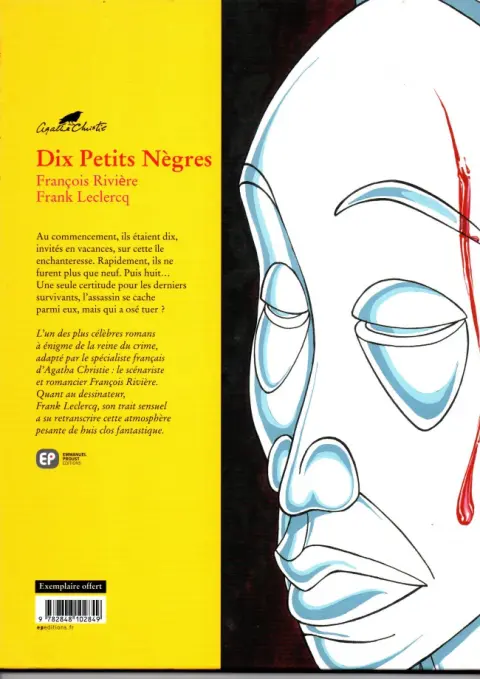 Verso de l'album Agatha Christie Tome 3 Dix Petits Nègres
