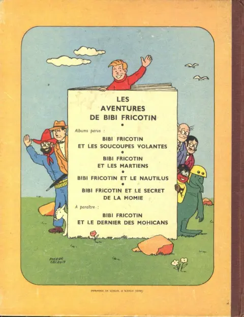 Verso de l'album Bibi Fricotin Tome 1 Bibi Fricotin et les soucoupes volantes