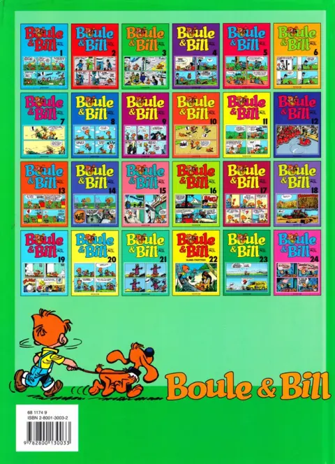 Verso de l'album Boule & Bill Tome 3