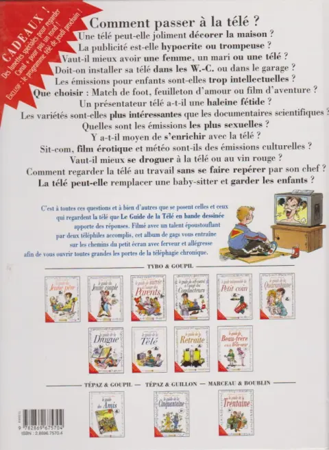Verso de l'album Le Guide Tome 8 Le guide de la télé