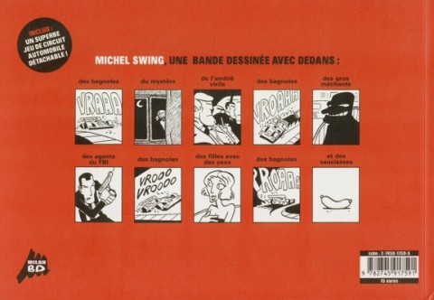Verso de l'album Les aventures de Michel Swing Les aventures de Michel Swing (coureur automobile)