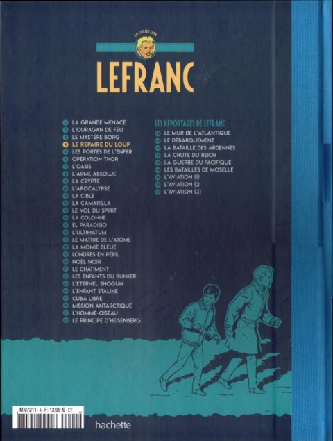 Verso de l'album Lefranc La Collection - Hachette Tome 4 Le Repaire du Loup