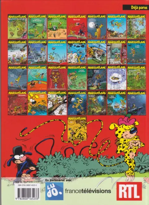 Verso de l'album Marsupilami Tome 3 Mars le noir