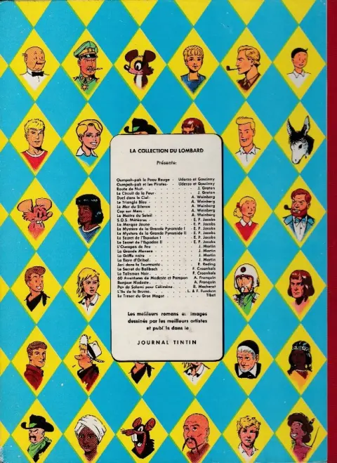 Verso de l'album Michel Vaillant Tome 2 Le pilote sans visage