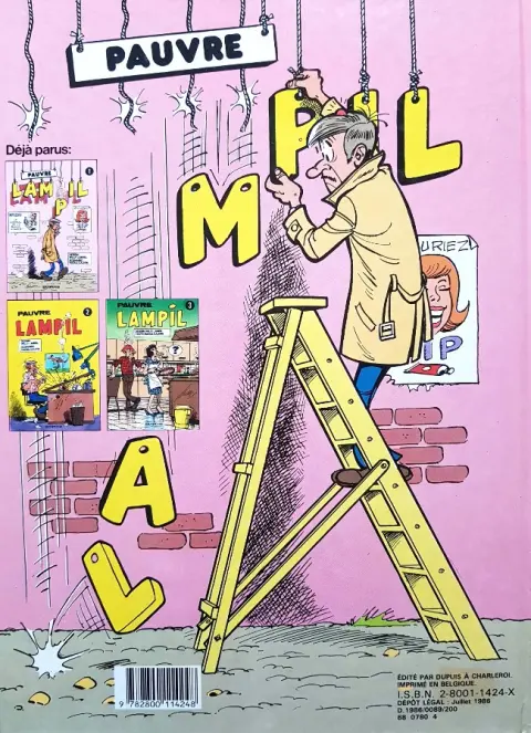 Verso de l'album Pauvre Lampil Tome 1