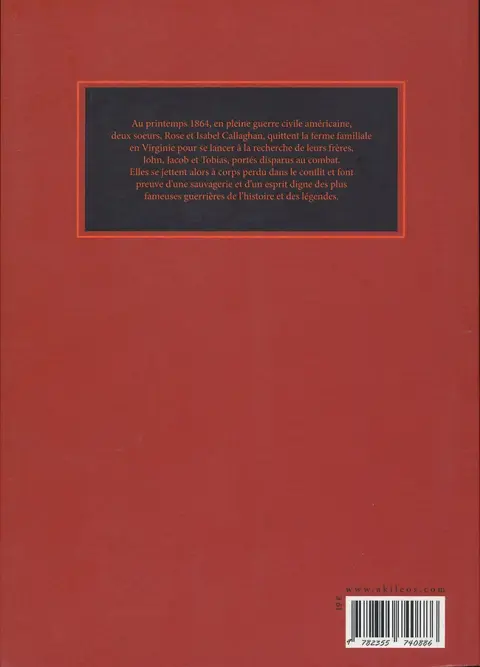 Verso de l'album Rose et Isabel