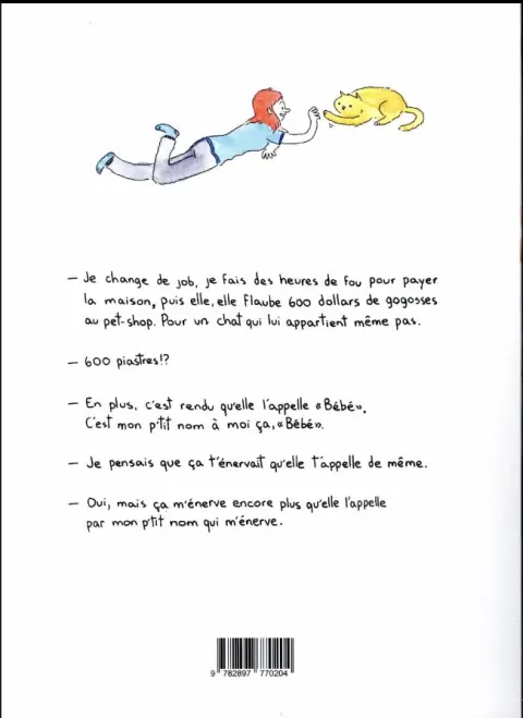 Verso de l'album Valentin