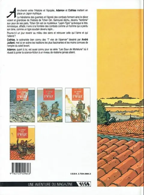 Verso de l'album Le Vent des Dieux Tome 4 Lapin-tigre
