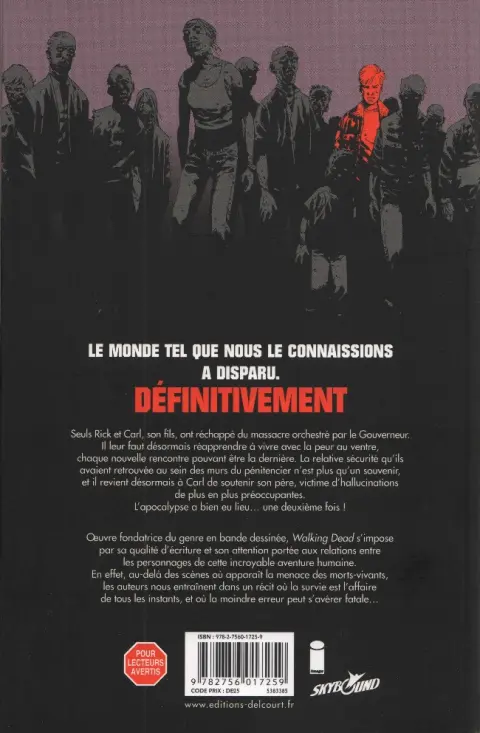 Verso de l'album Walking Dead Tome 9 Ceux qui restent