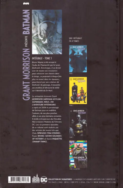Verso de l'album Batman Intégrale Tome 3