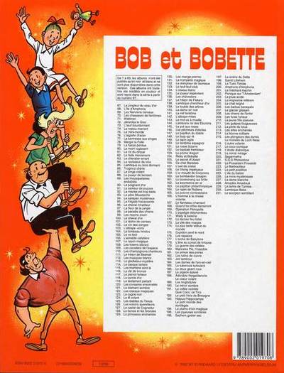 Verso de l'album Bob et Bobette Tome 231 Le scorpion scintillant
